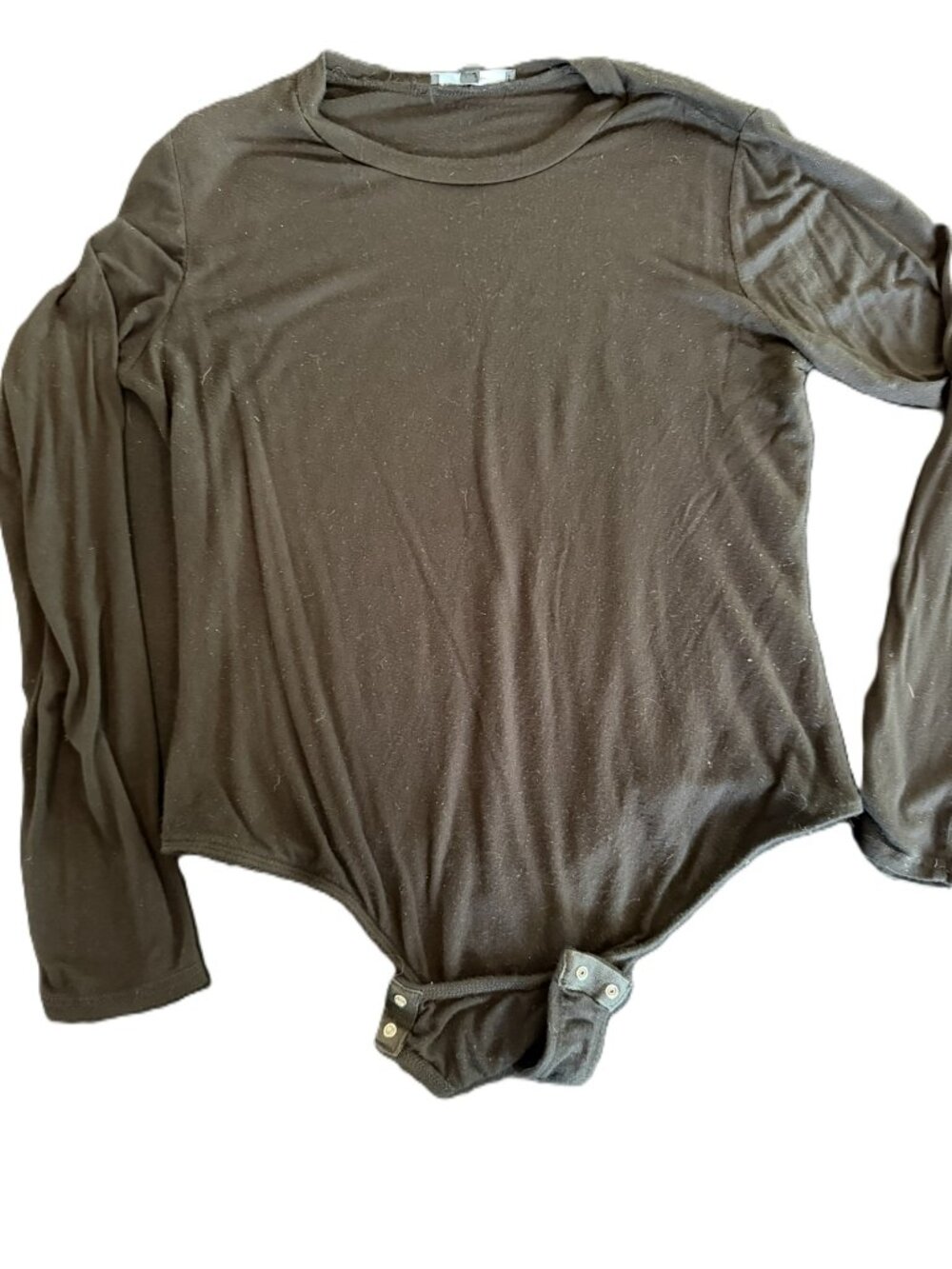 Lulus Black Double Layer Bodysuit Size XL